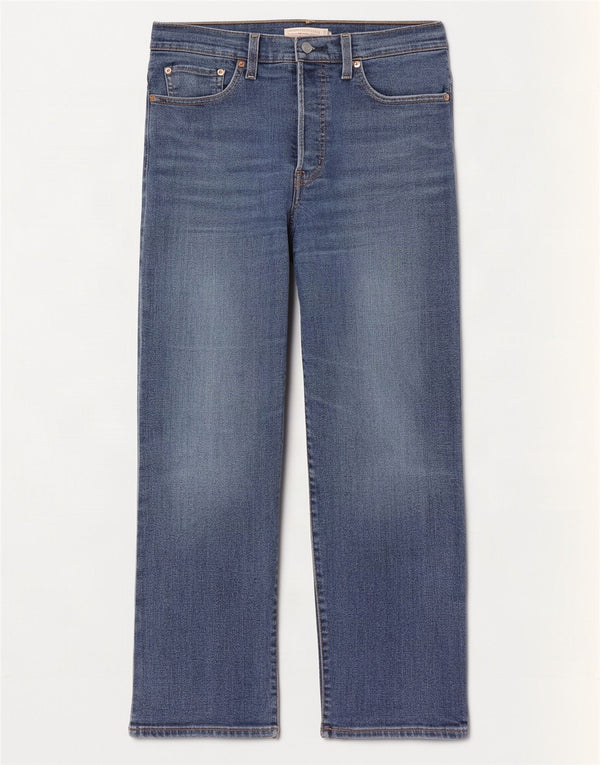 Γυναικείο Levi's Ribcage Straight Jeans W27 L29 Μπλε βαμβακερό
