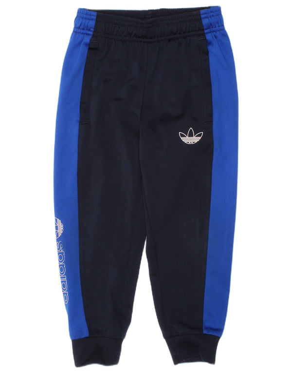Adidas Boys αθλητική φόρμα παντελόνι Joggers 4-5 ετών Navy Blue Colorblock