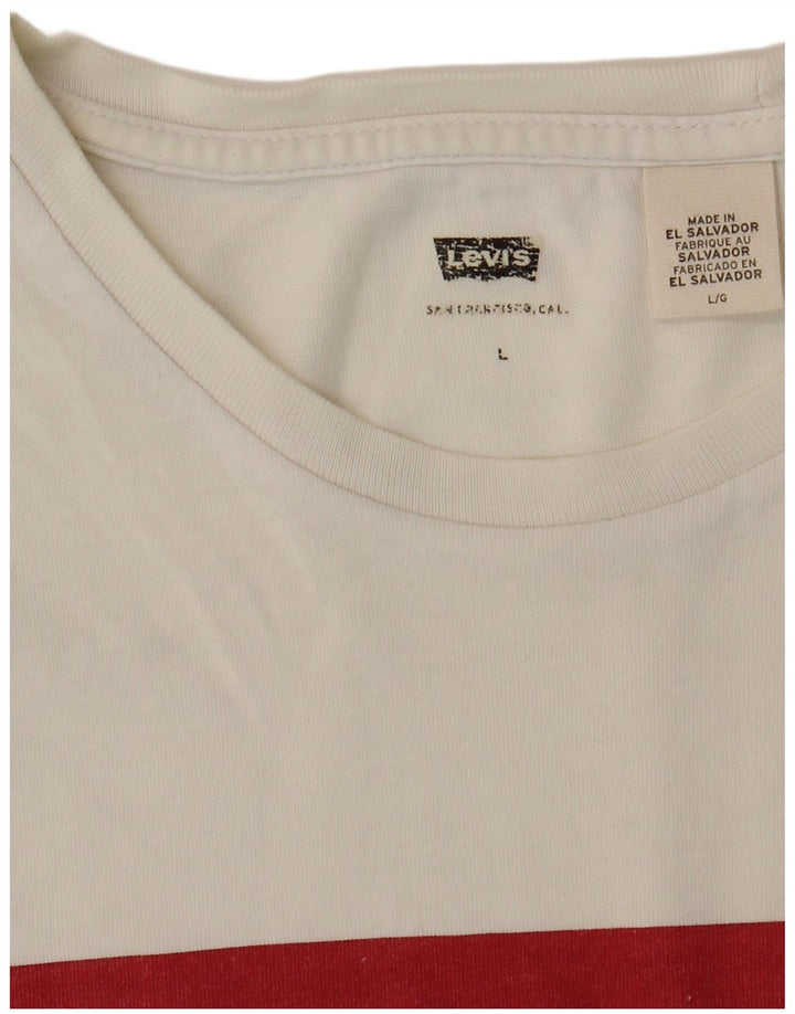 Ανδρικό γραφικό T-Shirt Levi's Top Large White