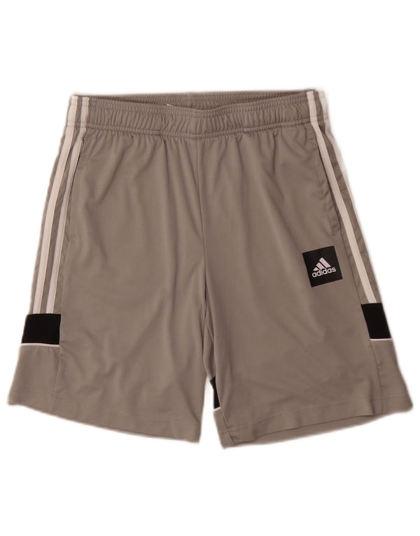 Adidas Boys Aeroready Sport σορτς 13-14 ετών γκρι πολυεστέρας