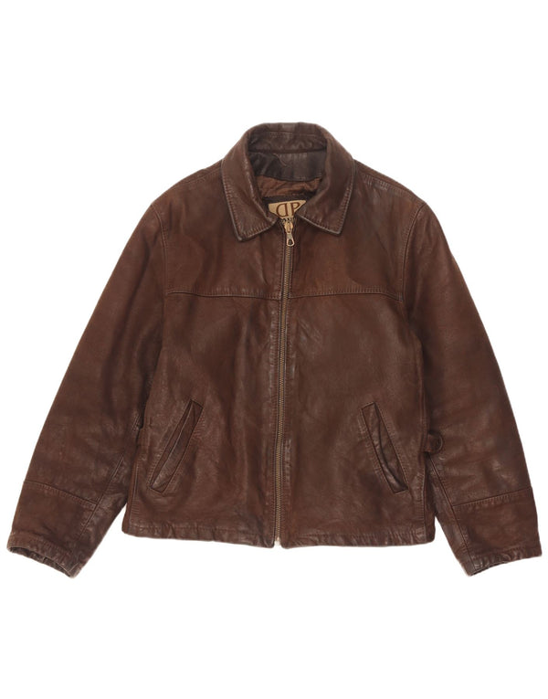Δερμάτινο μπουφάν Donna Pelle Ανδρικό Loose Fit Δερμάτινο IT 46 Small Brown