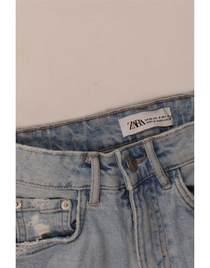 Zara Γυναικείο τζιν σορτς EU 32 2XS W22 μπλε