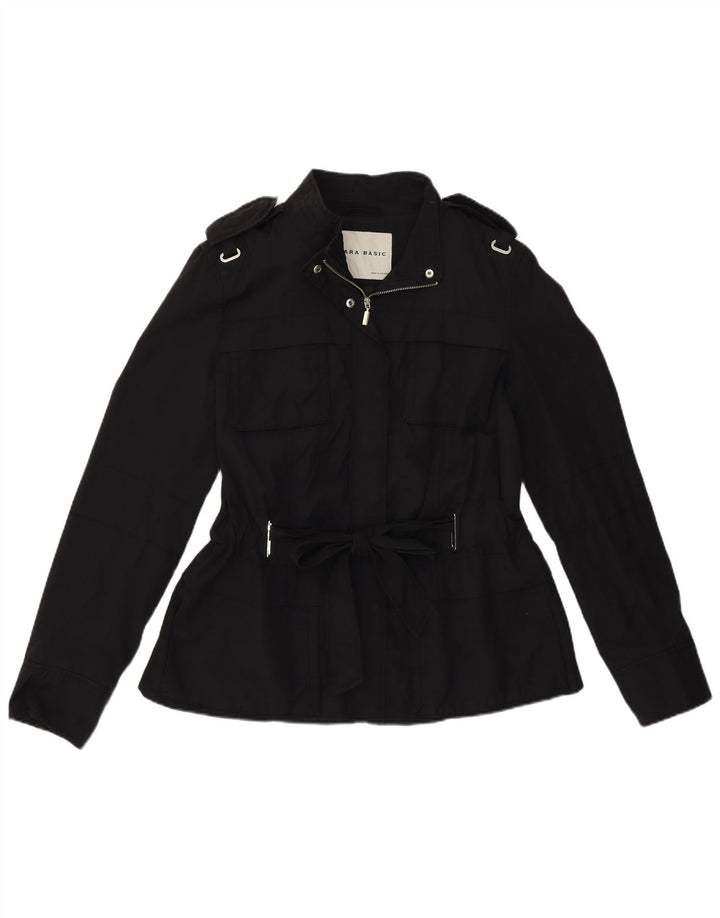 Zara Γυναικείο Military Utility Jacket UK 16 Large Black