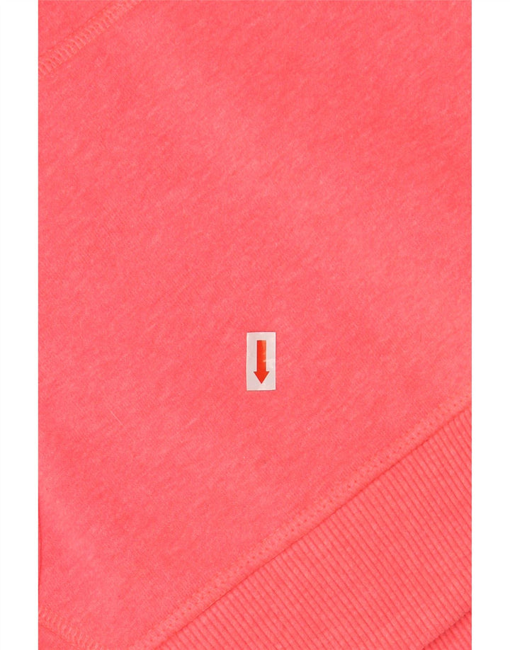 Γυναικείο γραφικό κουκούλα SUPERDRY UK 16 μεγάλο ροζ βαμβακερό