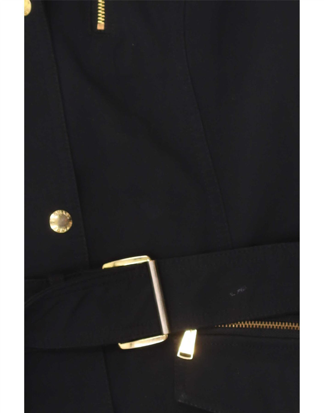 Michael Kors Γυναικεία καμπαρντίνα με κουκούλα UK 14 Medium Navy Blue Polyester