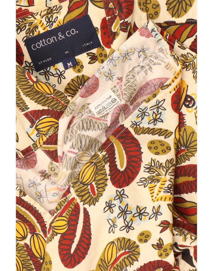 Vintage Ανδρικό κοντομάνικο πουκάμισο Βαμβακερό Paisley μεσαίο πολύχρωμο