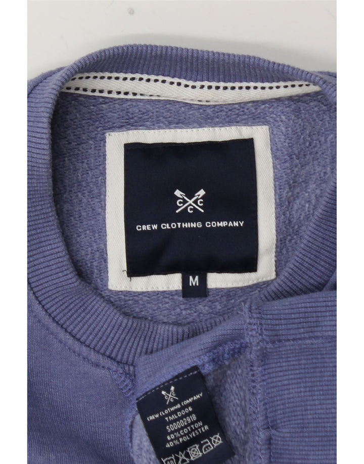 CREW CLOTHING Ανδρικό φούτερ Jumper Μεσαίο Μωβ Βαμβακερό