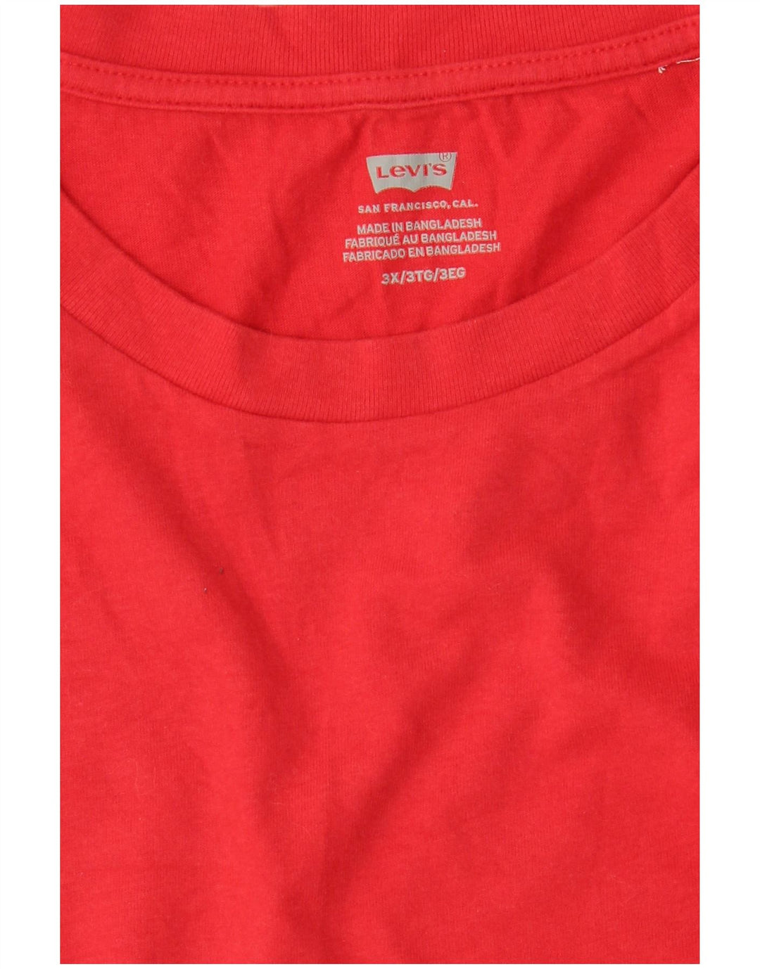 Ανδρικό T-Shirt LEVI'S Top 3XL Κόκκινο