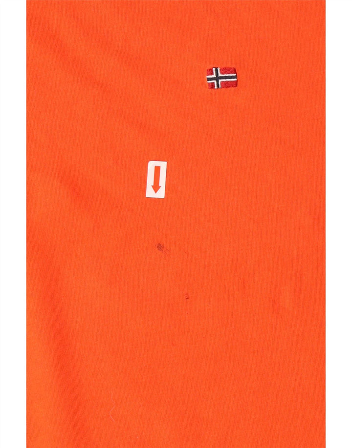 NAPAPIJRI Ανδρικό T-Shirt Top μεγάλο πορτοκαλί βαμβακερό