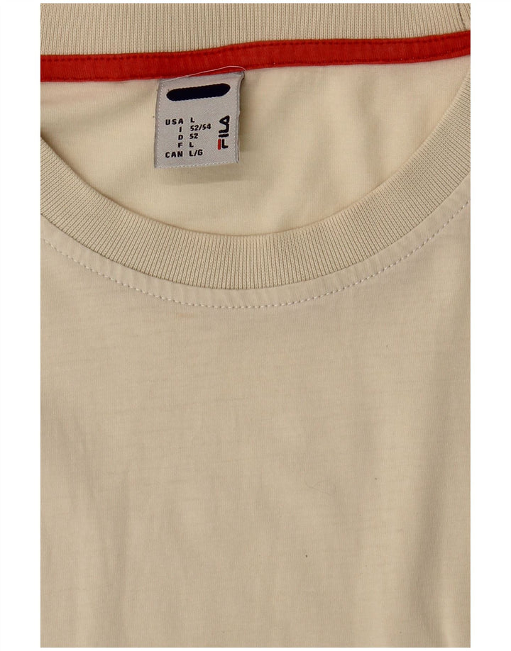 Ανδρικό T-Shirt FILA Top Large Beige