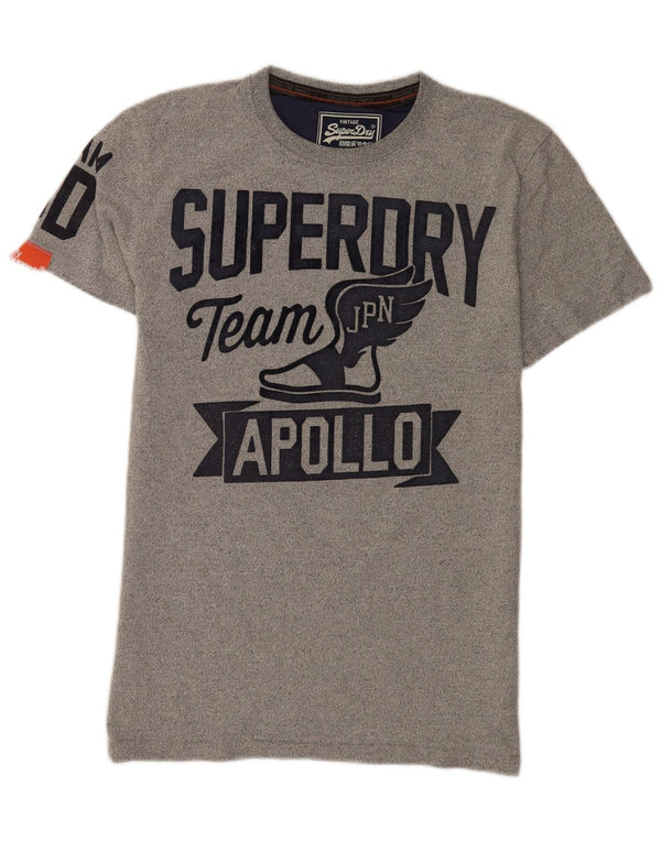 Ανδρικό γραφικό T-Shirt Superdry Top Μεσαίο γκρι βαμβακερό