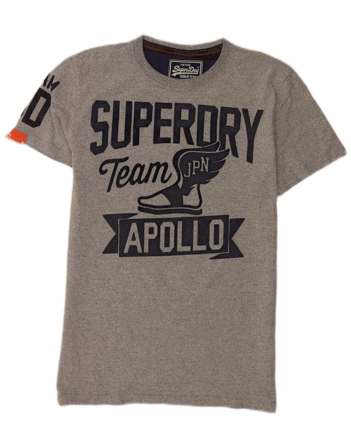 Ανδρικό γραφικό T-Shirt Superdry Top Μεσαίο γκρι βαμβακερό