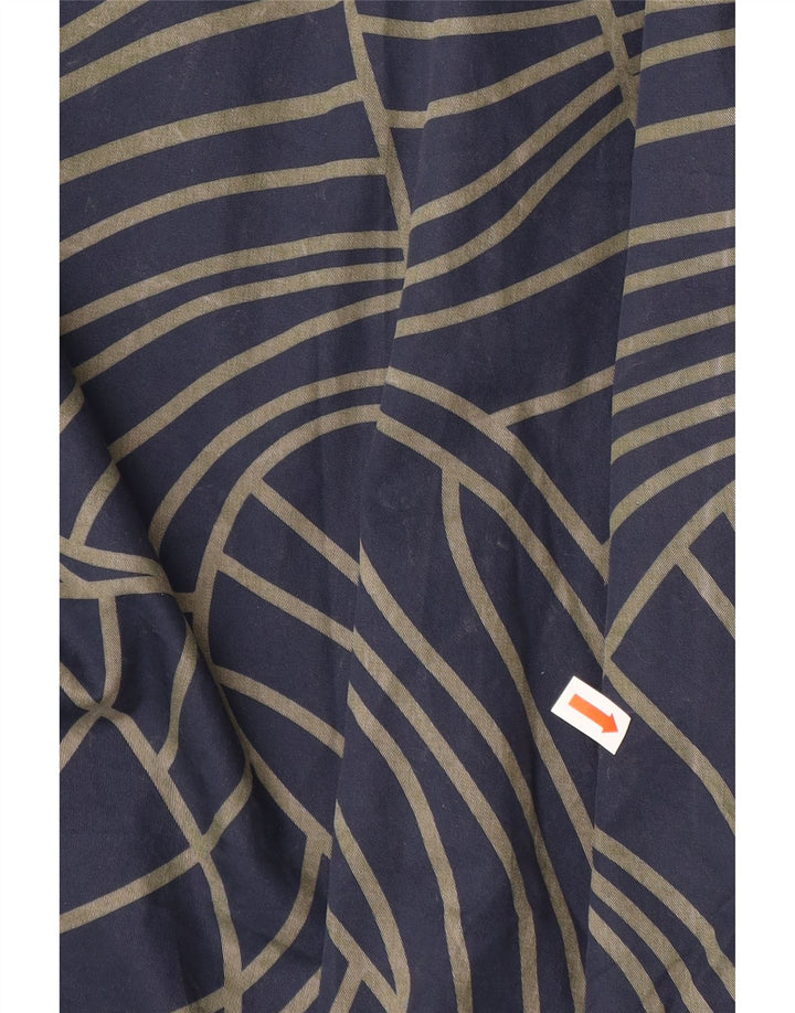 Γυναικείο ασύμμετρο φόρεμα COS EU 42 Μεγάλο Navy Blue γεωμετρικό βαμβακερό