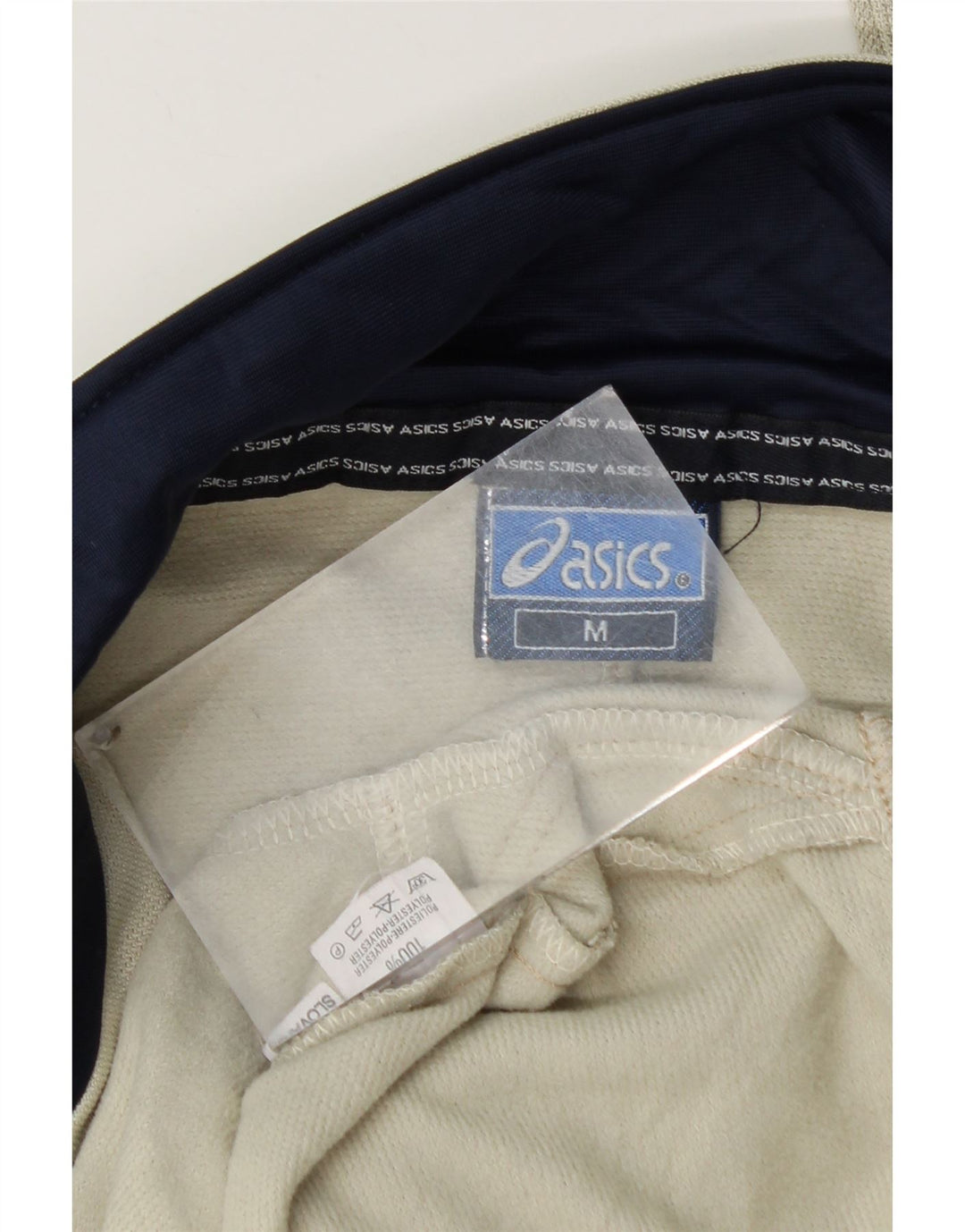 Ανδρική αθλητική φόρμα Asics Top μπουφάν Medium Beige Colourblock Polyester