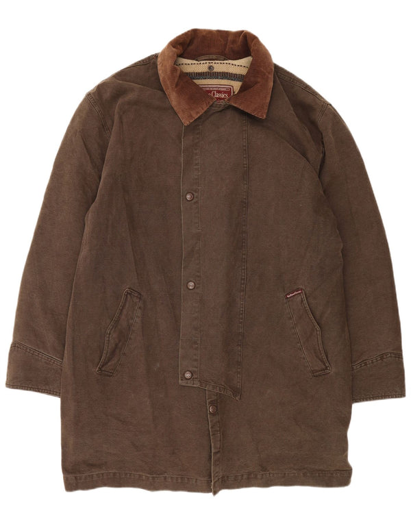 Ανδρικό παλτό αντιανεμικό Marlboro Classics UK 44 2XL Καφέ Classic