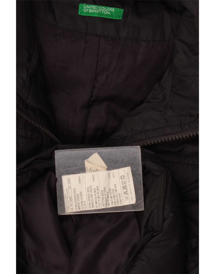 Γυναικείο μπουφάν Benetton UK 16 Large Navy Blue Polyester