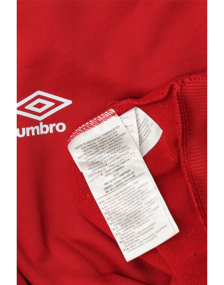 Γραφικό Φούτερ Umbro Boys Jumper 13-14 ετών Κόκκινο Πολυεστέρας