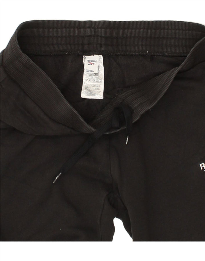 REEBOK Womens Tracksuit Trousers UK 12/14 Medium Black Cotton Vintage Reebok and Second-Hand Reebok from Messina Hembry 