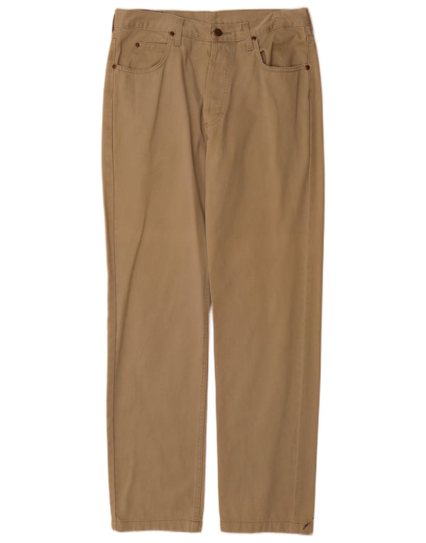 Lee Mens Chicago Straight Casual Παντελόνι W32 L32 Μπεζ βαμβακερό