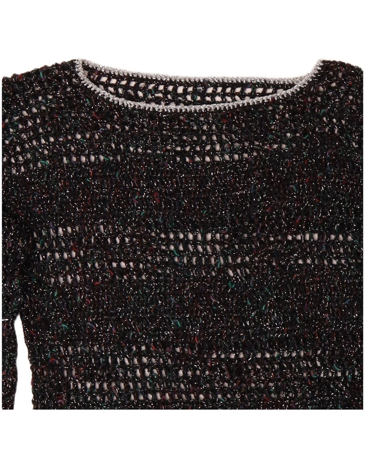 VINTAGE Γυναικείο πουλόβερ με λαιμόκαυστο UK 12 μεσαίου χρώματος