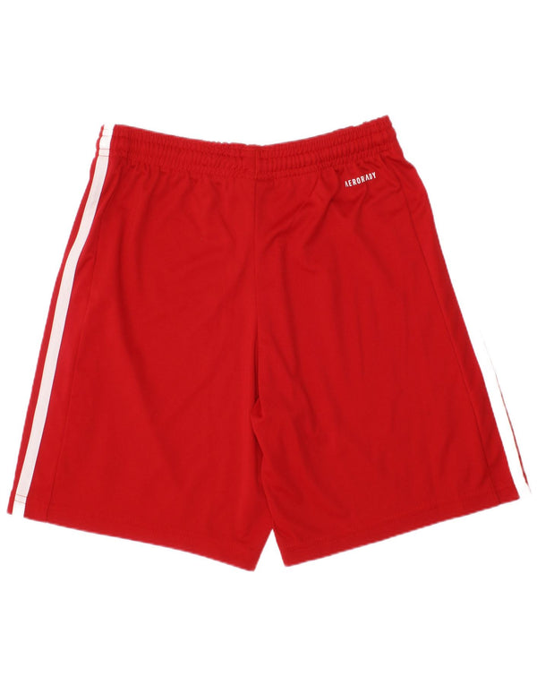 Adidas Boys Aeroready Sport σορτς 11-12 ετών κόκκινο πολυεστέρα
