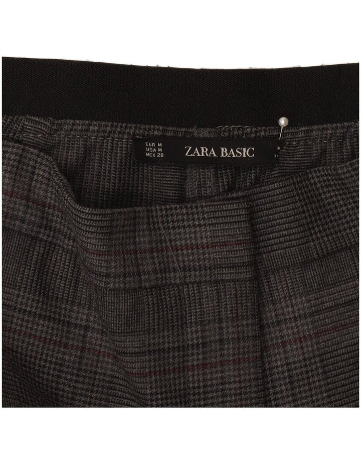 Zara Γυναικείο παντελόνι Chino Slim Fit Medium W28 L27 Grey Houndstooth