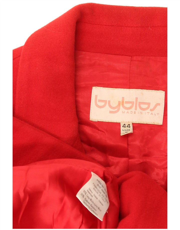 Byblos Γυναικείο Μπουφάν Blazer 3 κουμπιών IT 44 Μεσαίο κόκκινο μαλλί