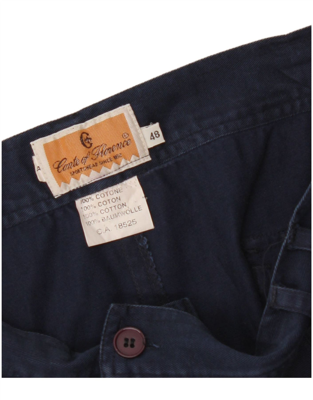 CONTE OF FLORENCE Ανδρικό σορτς Chino IT 48 Medium W32 Navy Blue