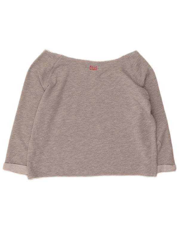 Maui and Sons Γυναικείο τοπ γραφικό 3/4 μανίκι UK 14 Medium Grey