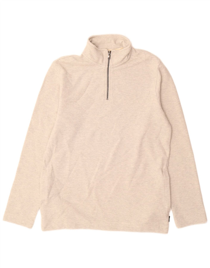 Ανδρικό φούτερ με φερμουάρ Ted Baker, Jumper, μέγεθος 2, μικρό γκρι βαμβακερό