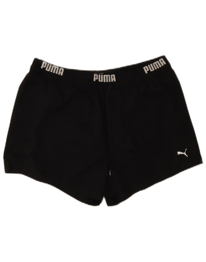 Γυναικείο γραφικό αθλητικό σορτς Puma UK 14 μεσαίο μαύρο πολυεστέρα