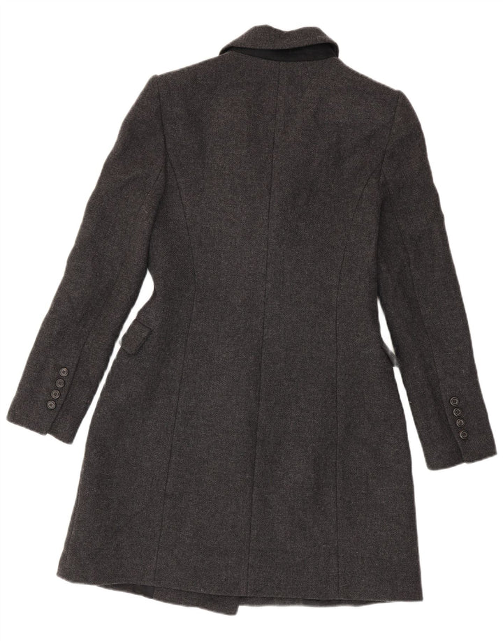 ZARA Γυναικείο παλτό με διπλό στήθος UK 12 Medium Grey