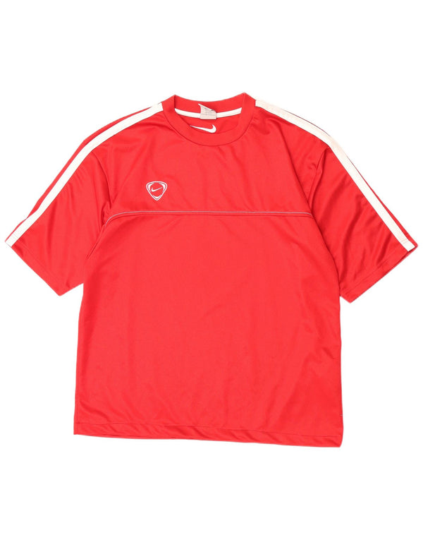 Ανδρικό T-Shirt Nike Top UK 45/47 XL Κόκκινο πολυεστέρας