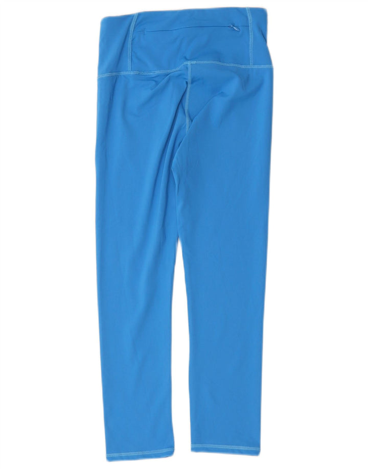 Superdry Γυναικεία γραφικά Crop κολάν UK 8 Small Blue Polyester