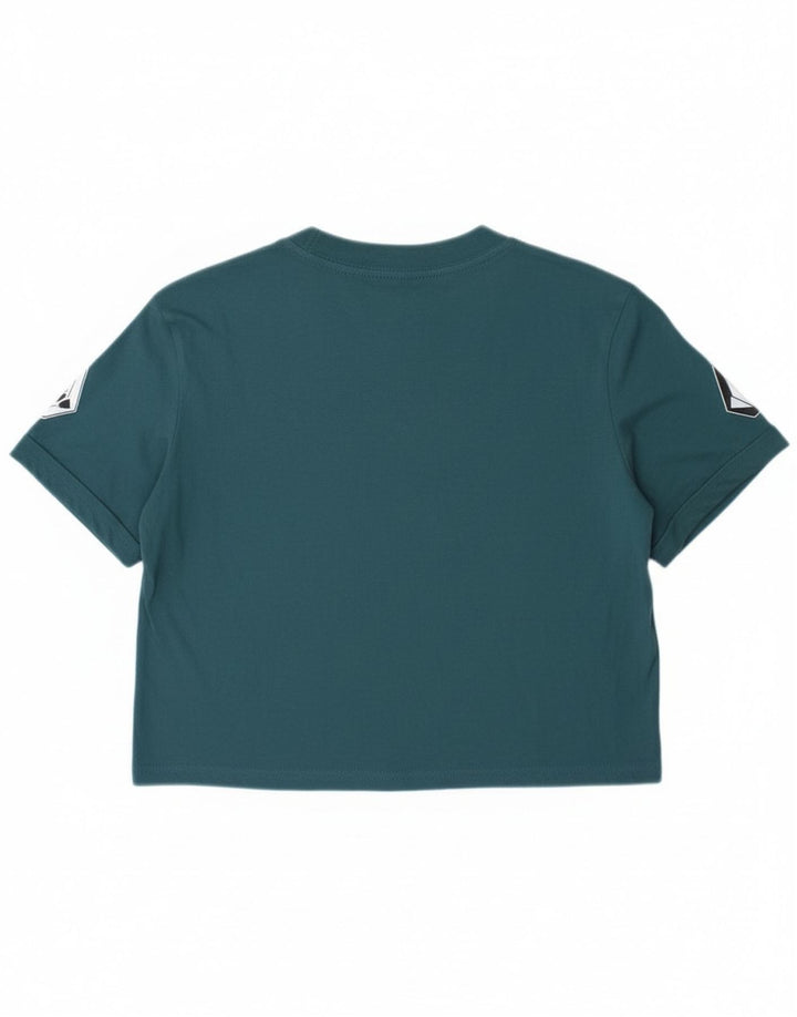 Γυναικείο γραφικό μπλουζάκι Volcom Loose Fit Crop Top size 4/6 Small Blue