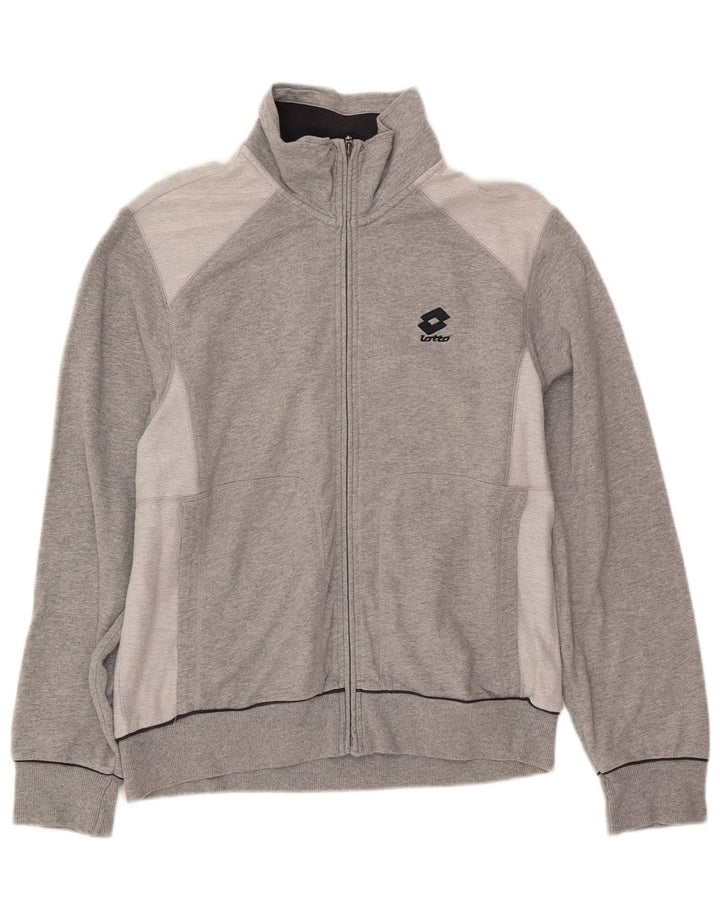 Ανδρική αθλητική φόρμα Lotto Top Jacket Medium Grey Colourblock