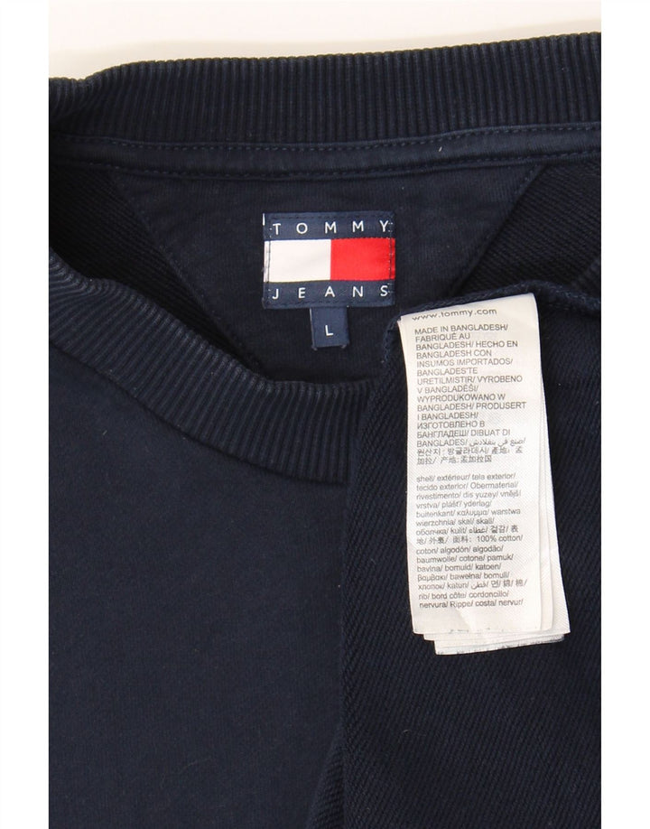 Ανδρικό φούτερ Tommy Hilfiger Jumper Large Navy Blue Cotton