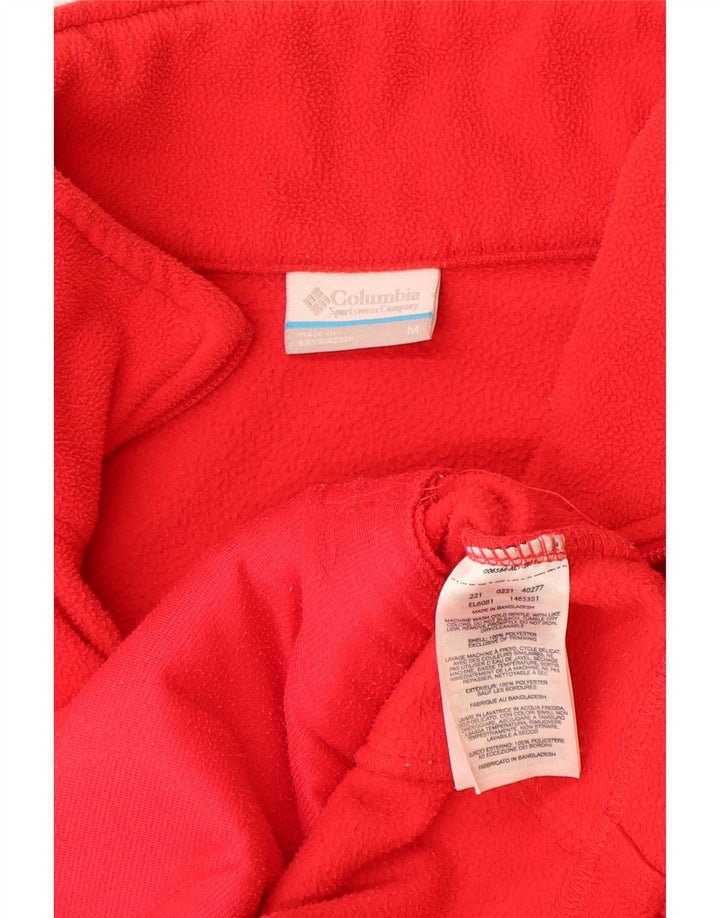 COLUMBIA Γυναικείο Fleece Jacket UK 12 Medium Red Polyester