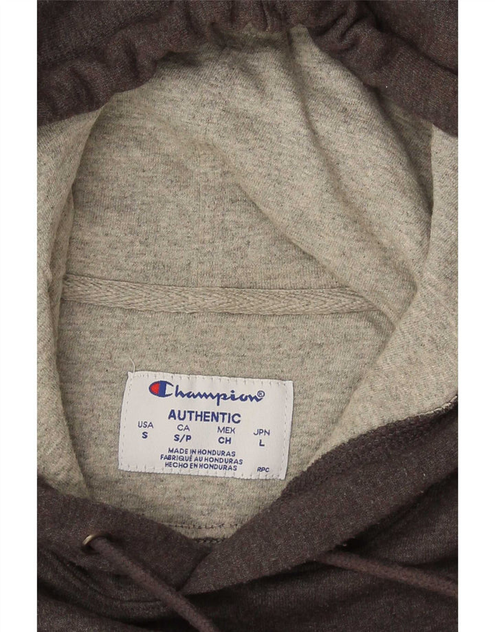 Champion Mens Hoodie Jumper Μικρό Γκρι Βαμβακερό