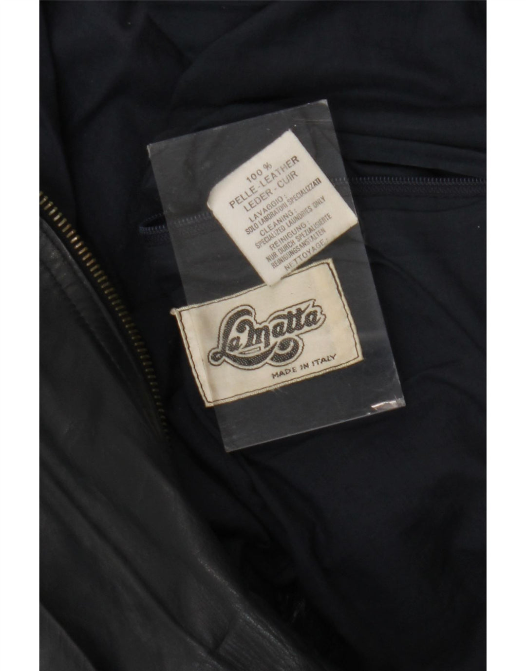 Ανδρικό δερμάτινο μπουφάν La Matta Bomber UK 38 Medium Navy Blue Leather