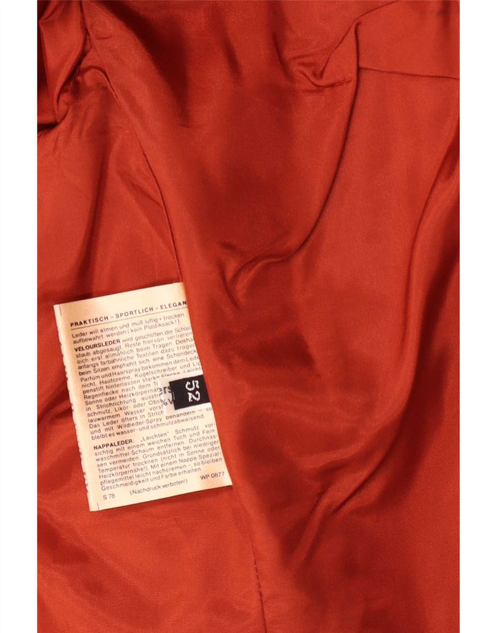 Vintage Γυναικείο Suede Jacket IT 52 2XL Red Leather