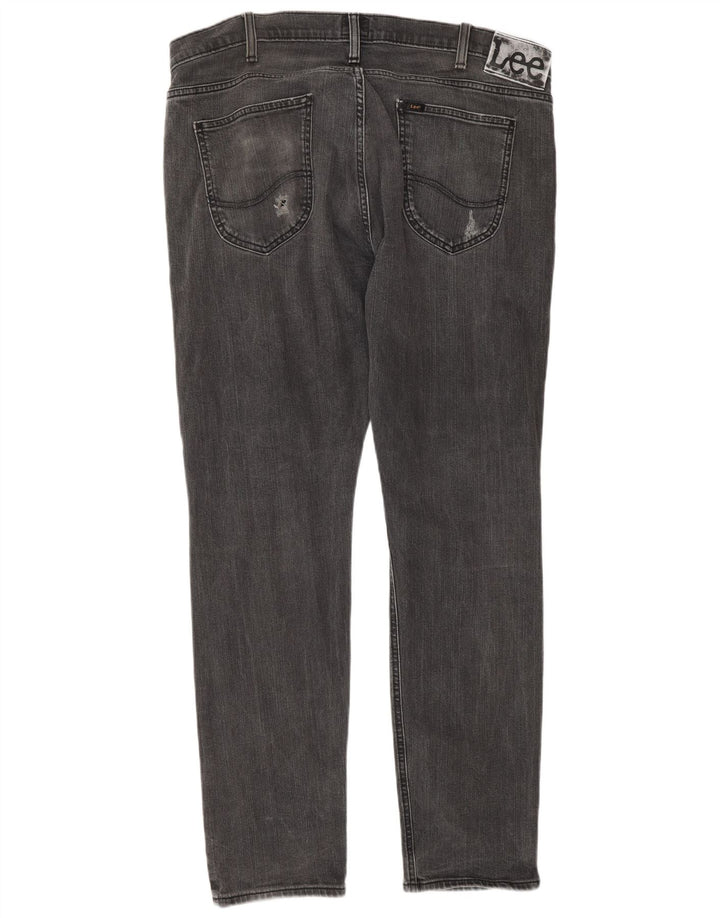 Lee Mens Luke Distressed Slim Jeans W36 L32 Γκρι βαμβακερό