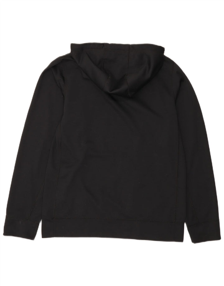 NIKE Ανδρικό γραφικό μπλουζάκι με κουκούλα Therma-Fit Μικρός μαύρος πολυεστέρας