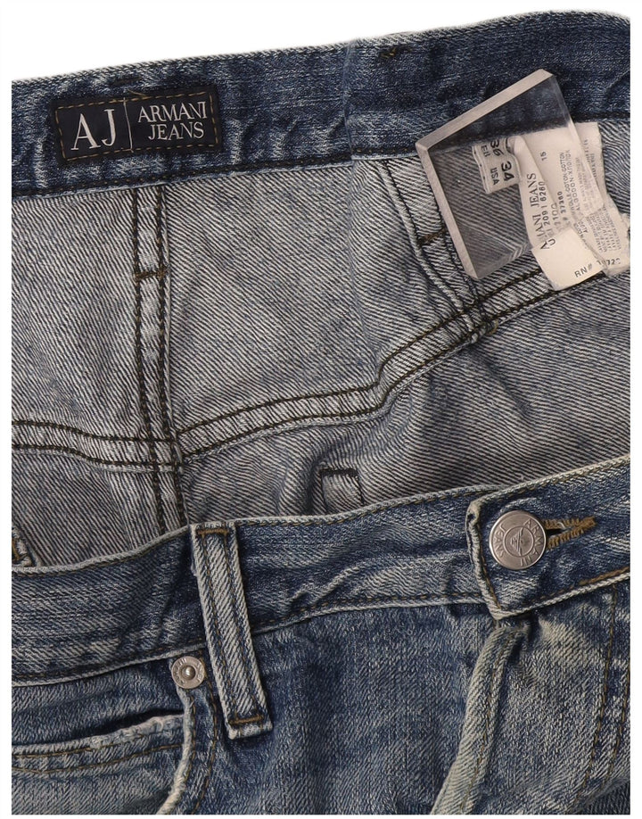 Armani Ανδρικό τζιν ίσιο W36 L34 Μπλε βαμβακερό