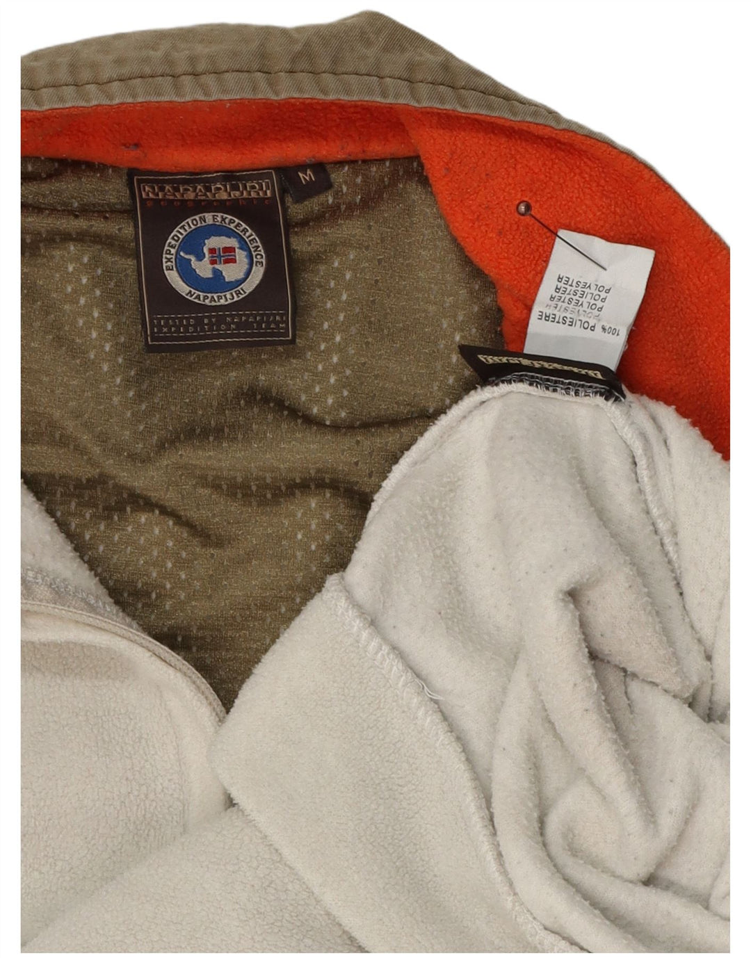 Napapijri Γυναικείο Graphic Fleece Jumper UK 14 Medium White Polyester