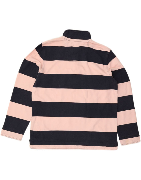 CREW CLOTHING Ανδρικό φούτερ με φερμουάρ Jumper 2XL Navy Blue ριγέ βαμβακερό