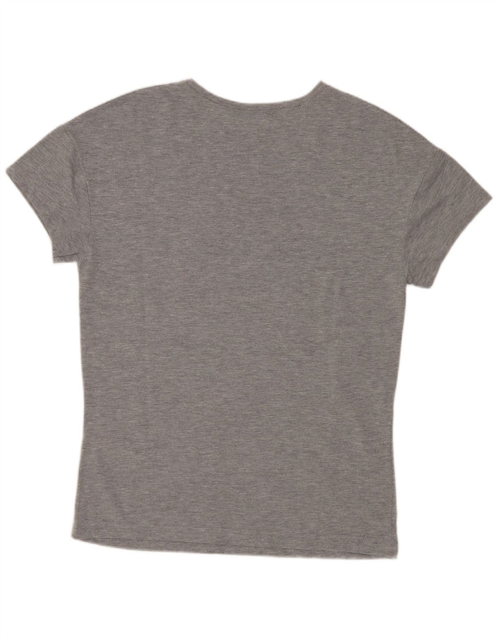 Γυναικείο γραφικό μπλουζάκι Zara Top UK 10 Small Grey Flecked Polyester