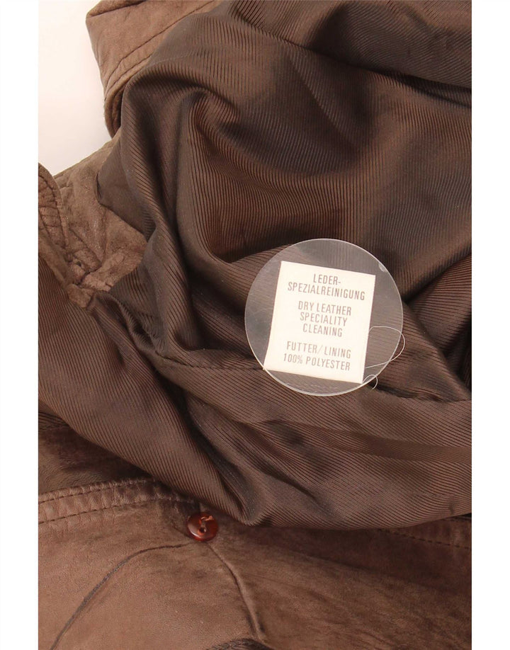 Vintage Ανδρικό Δερμάτινο Γιλέκο IT 58 2XL Καφέ