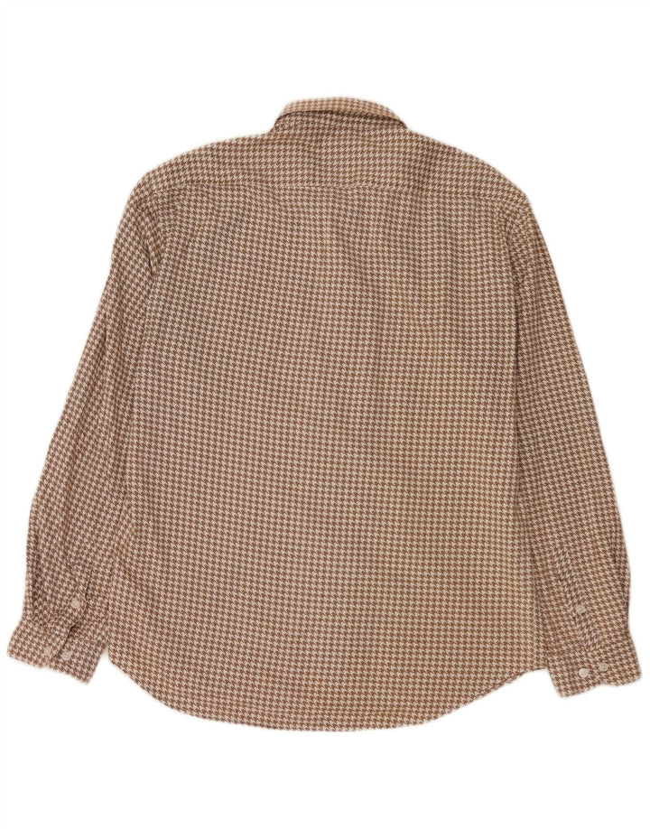 Ανδρικό πουκάμισο All Saints Flannel 2XL Beige Houndstooth