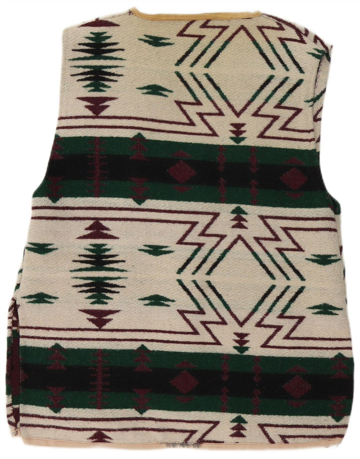 Mills Womens Gilet UK 16 Large Πολύχρωμο Γεωμετρικό